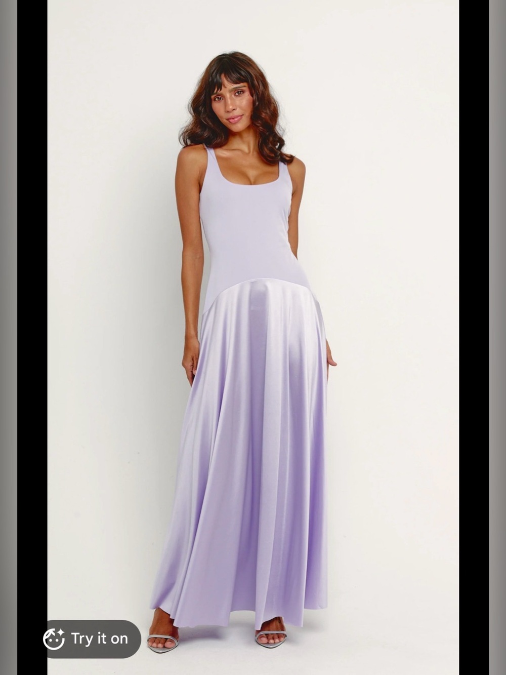 Rare London Lavender Sleeveless Maxi Dress